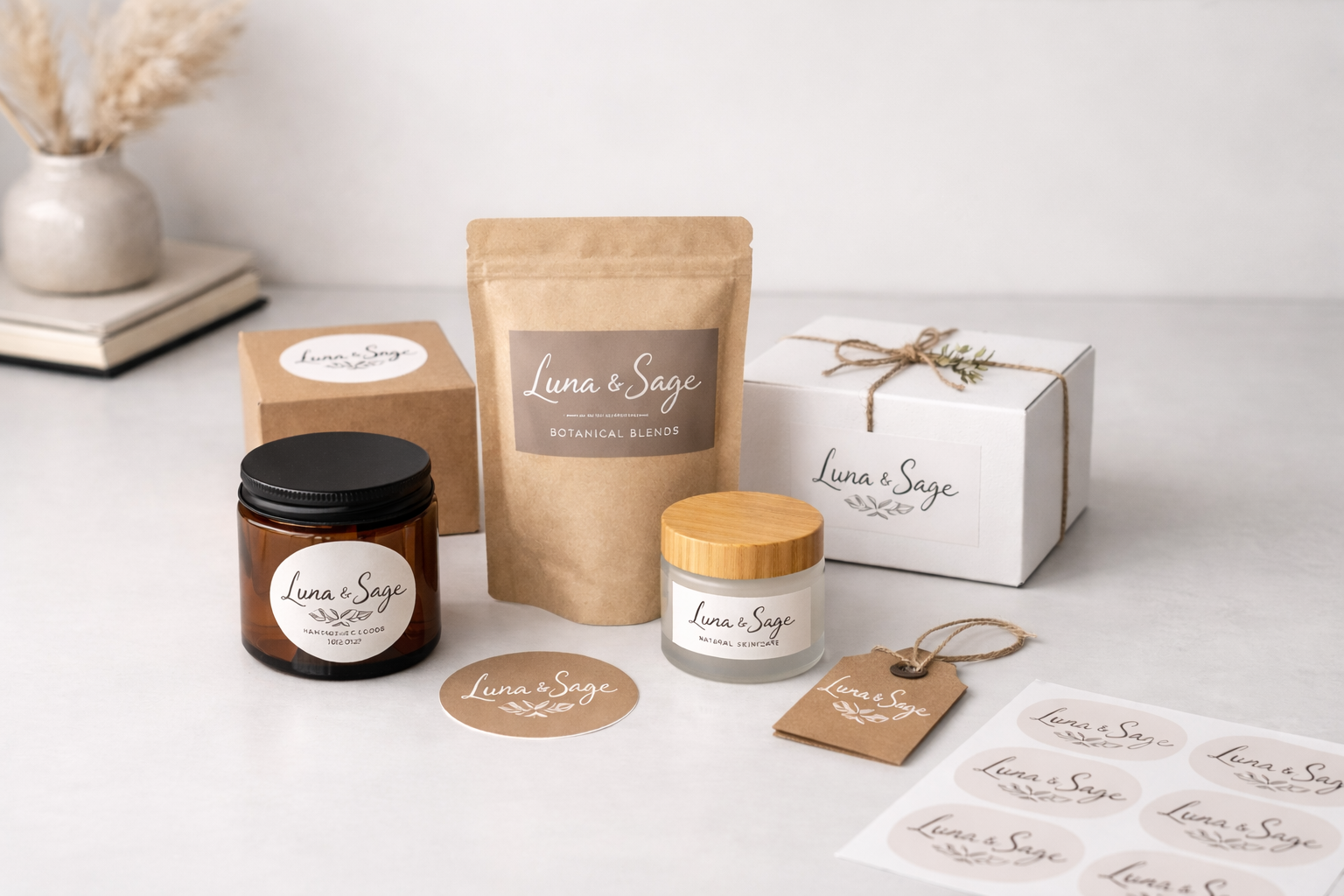 adesivos em embalagem